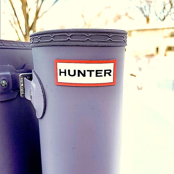 NWT Hunter Original Tall Matte Purple Rain Boot - Picture 6 of 9
